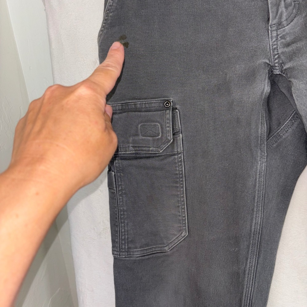 DULUTH TRADING CO Flex Fire Hose Pants Mens Cargo Work Pants Grey Utility 36X32 - Picture 12 of 16